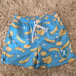 Baseballism Banana Print Kids Shorts